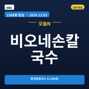 비오네손칼국수