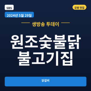원조숯불닭불고기집